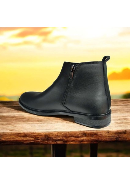 Daniel Ruffo T-510 Erkek Rahat Sıcak Astar Çift Fermuarlı Hakiki Deri Kışlık Bot fırsatları