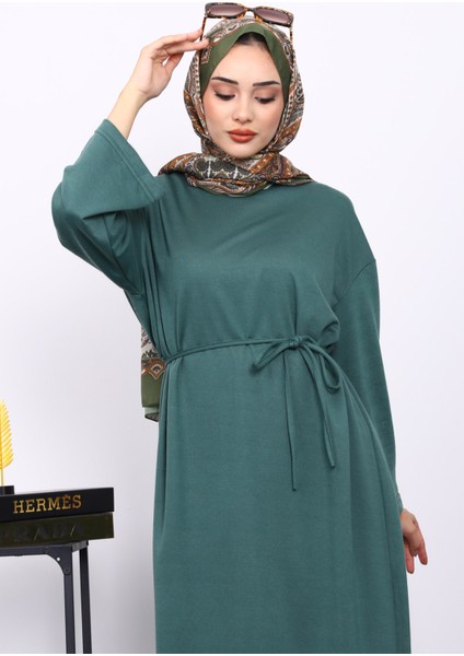 Zümrüt Yeşili İki İplik Modal Elbise fiyatları
