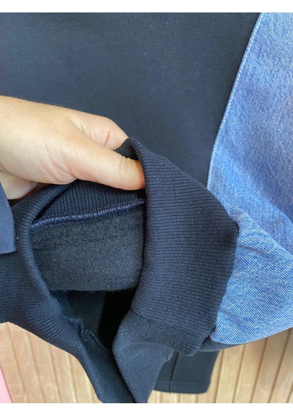 Kot Garnili Çımalı Tarz Kapüşonlu Kız Çocuk Takım modelleri