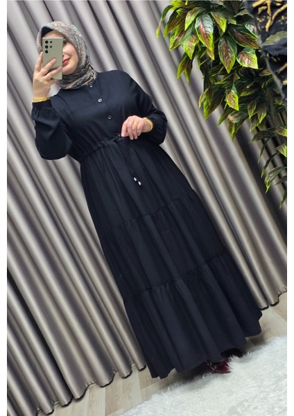 Kadın Tesettür Giyim Büyük Beden Üç Katlı Elbise indirimleri