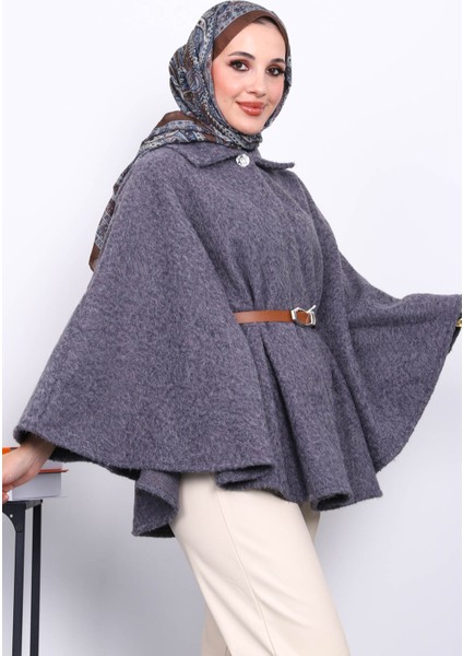 Füme Kemerli Kaşe Panço modelleri