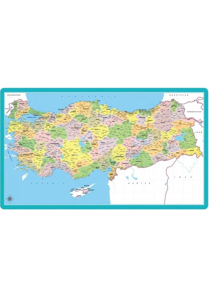Yapboz 27X48 81 Li Çerçeveli Türkiye Haritası