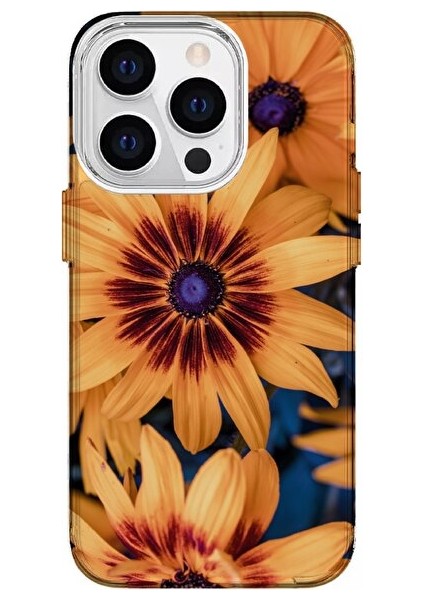 IPHONE 13 Pro Max Özel Ayçiçeği Tasarımlı Lüks Silikon Kılıf