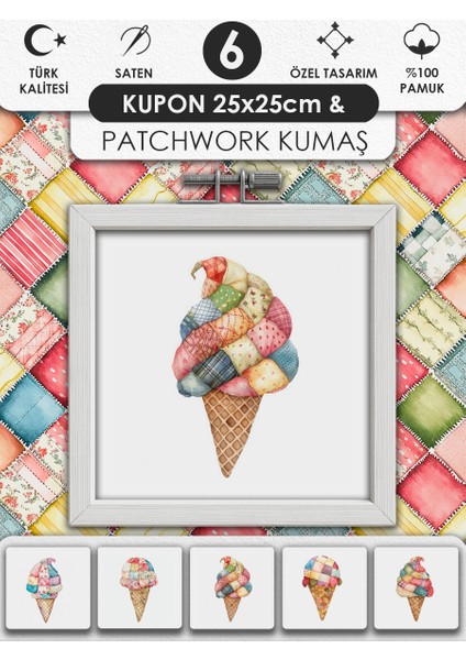 Patchwork Kumaş Seti – Dikiş ve Hobi Için %100 Pamuk Desenli Kumaş Kuponları