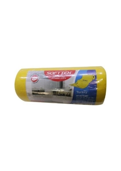 Softtex 15 Kesimli Sarı Kopar Kullan Rulo Temizlik Bezi 27X30 cm 10'lu fırsatları