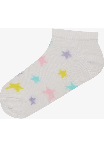 Kız Çocuk Star 4lü Çok Renkli Patik Çorap