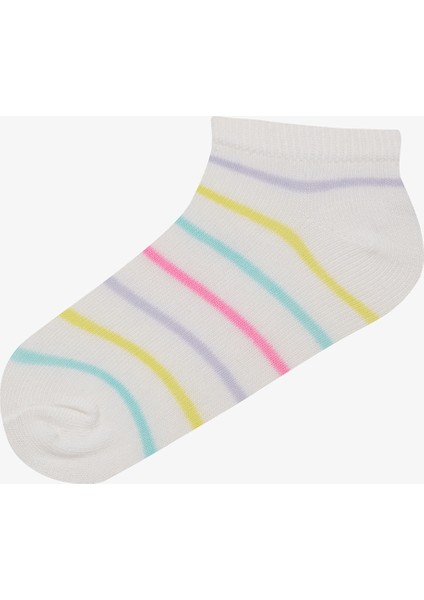 Kız Çocuk Star 4lü Çok Renkli Patik Çorap