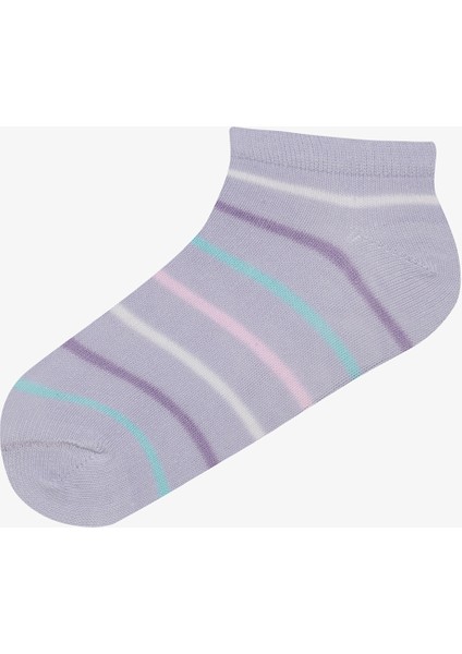 Kız Çocuk Star 4lü Çok Renkli Patik Çorap