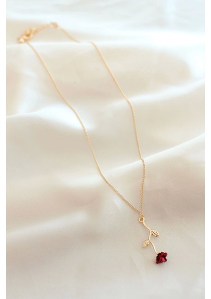 Bfs Kırmızı Gül Figürlü Kolye fiyatları