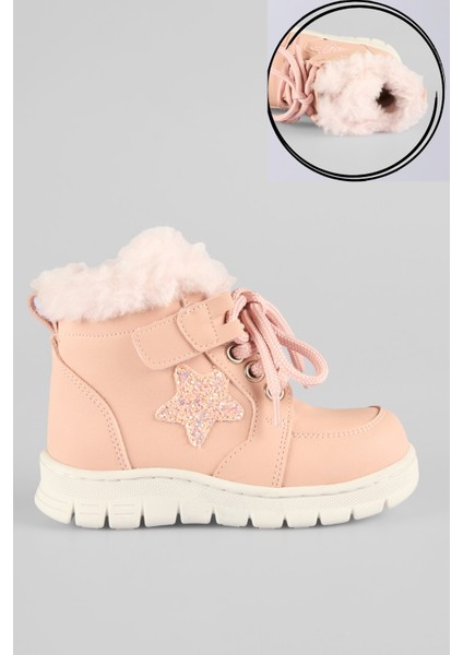22-36 Numara Içi Kürklü Kaymaz Taban Kışlık Kız Çocuk Bot