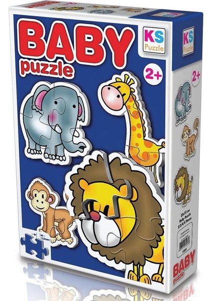 Vahşi Hayvanlar/wild Animals 4in1 Puzzle 2/3/4/