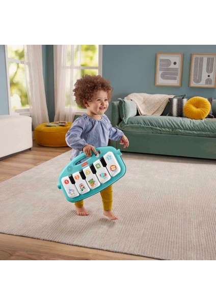 Fisher Price Sesli ve Işıklı Neşeli Hayvanlar Piyanolu Oyun Halısı HWY49 indirimleri