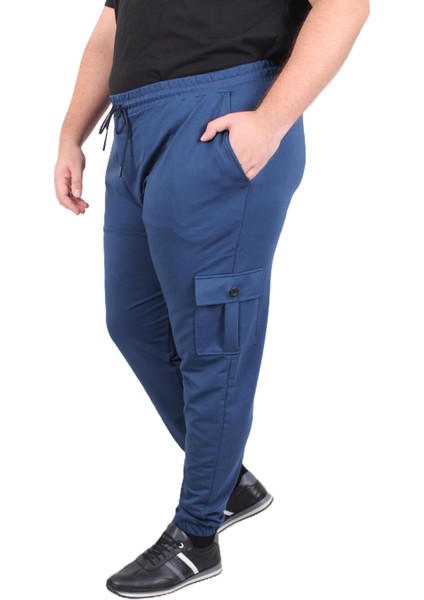 Mocgrande Büyük Beden Erkek Düz Komando Eşofman Altı 22520 INDIGO indirimleri