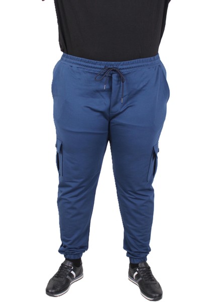 Mocgrande Büyük Beden Erkek Düz Komando Eşofman Altı 22520 INDIGO