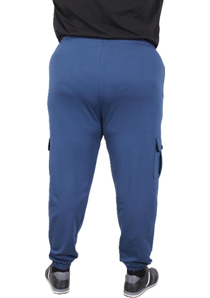 Mocgrande Büyük Beden Erkek Düz Komando Eşofman Altı 22520 INDIGO