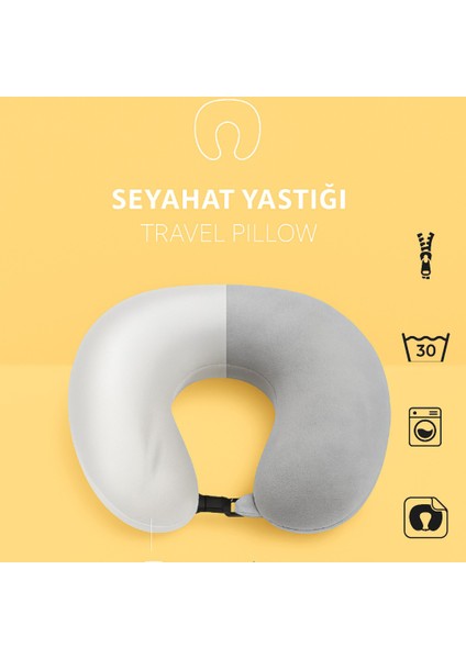 Visco, Seyahat, Boyun, Yastığı, Rahat, Uyku,siyah. Kadifemsi modelleri