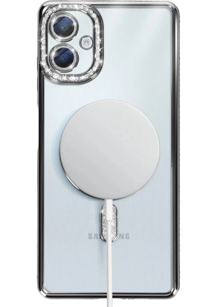 Yzlal Newface Samsung Galaxy A06 Joke Simli Magneticsafe Kılıf - Siyah indirimleri