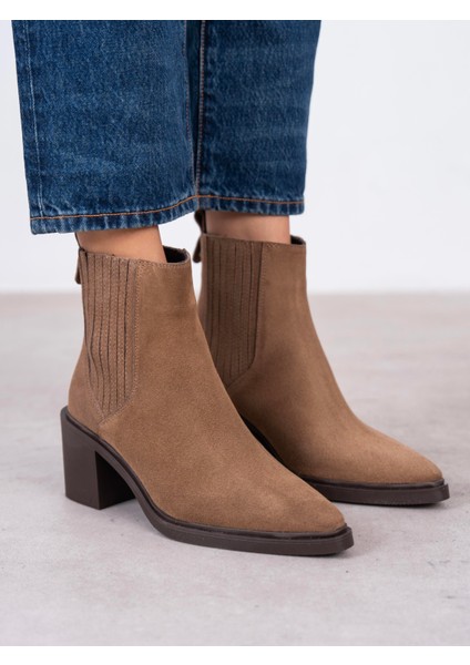 Fidra Camel Süet Hakiki Deri Kadın Bot fırsatları