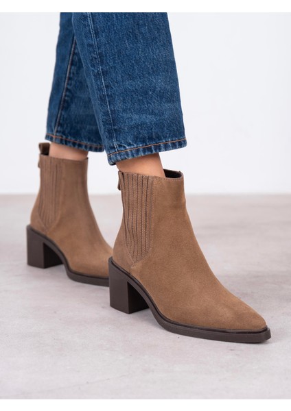 Fidra Camel Süet Hakiki Deri Kadın Bot indirimleri