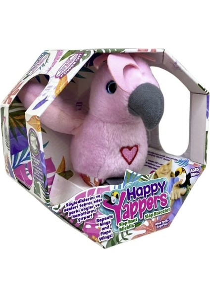 Peluş Ses Tekrarlı Hayvan Bileklik Aksesuar - Pembe Papağan (Lisinya) fiyatları