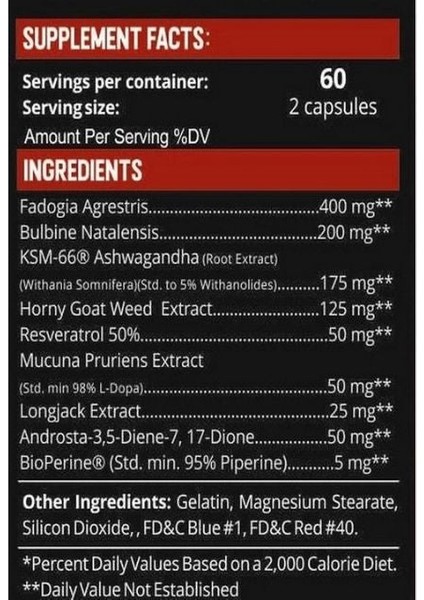 Devil Testo Booster – 120 Caps fiyatları