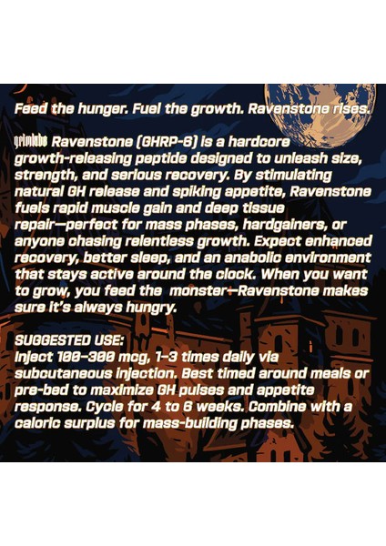 Ravenstone - Ghrp 6 10MG & Bacteriostatic Water fiyatları