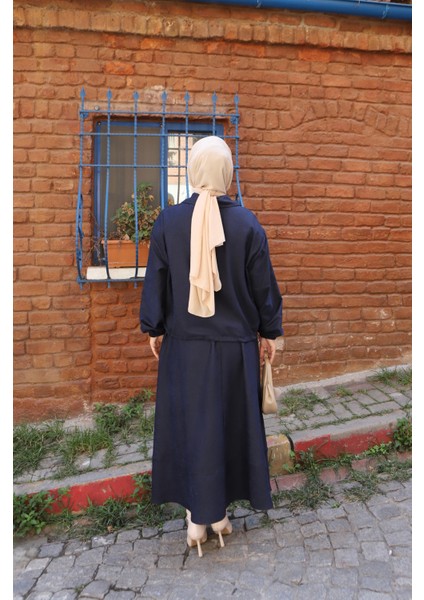 Fermuarlı Etekli Süet Takım indirimleri