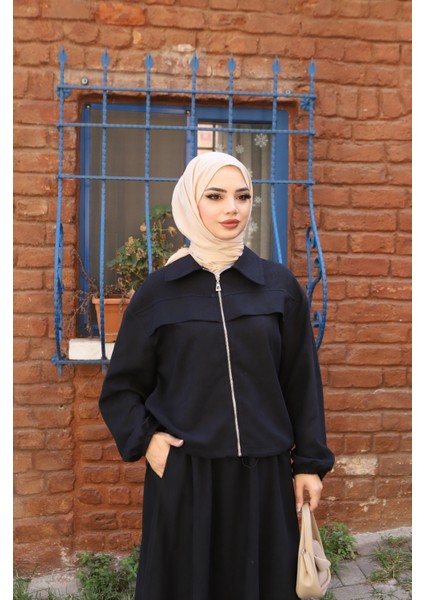 Fermuarlı Etekli Süet Takım fırsatları