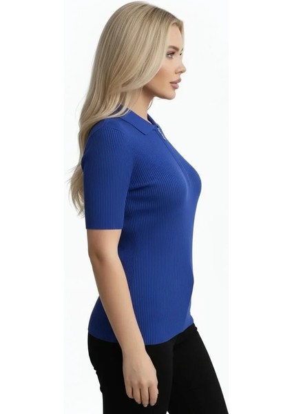 Kadın Kısa Kollu Triko Bluz indirimleri