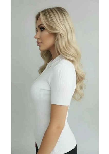 Kadın Kısa Kollu Triko Bluz indirimleri