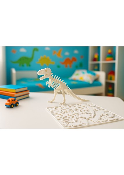 3D Dinozor Maket Oyuncak – T-Rex Maket