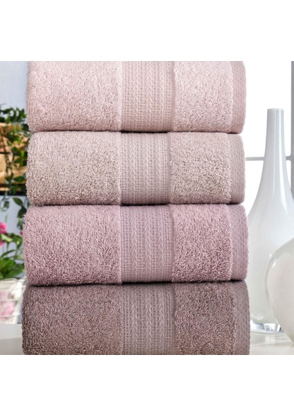 Silvia Pamuklu Renkli 4 Adet Mutfak Havlusu / Havlu Seti