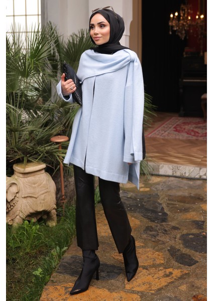 Bebe Mavi Şal Detaylı Dokulu Hırka fiyatları