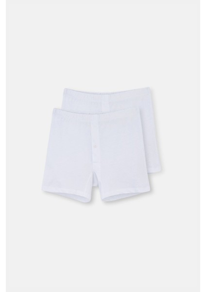 Erkek %100 Pamuklu 2'li Paket Boxer