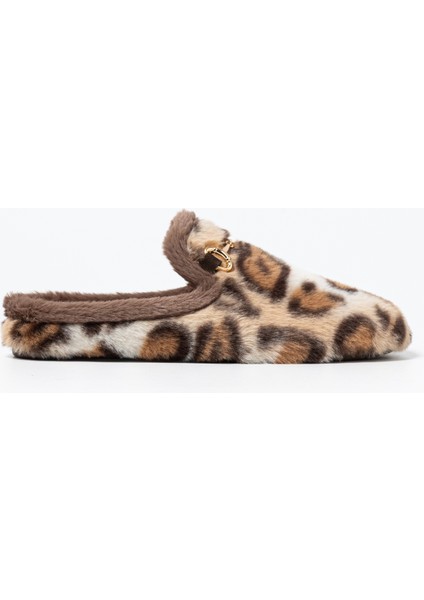 Kadın Terlik/ Panduf ( Ev ) ANAI146-MK Macarena Leopardo Camel