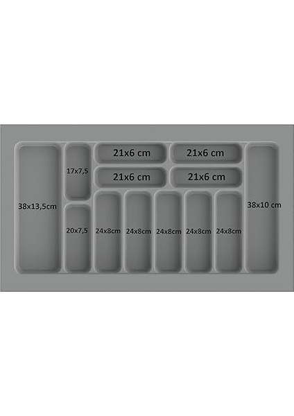 Çekmece Içi Kaşıklık Kepçelik Düzenleyici 86X49 cm (78,5X40 cm Kadar Kesilebilir) modelleri