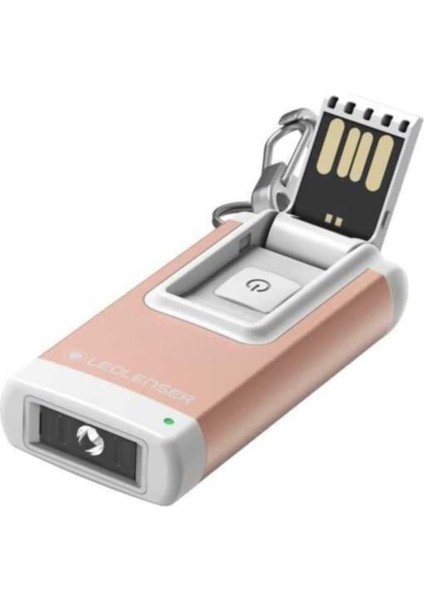 K4R Rose Gold Şarjlı Anahtarlık Fener