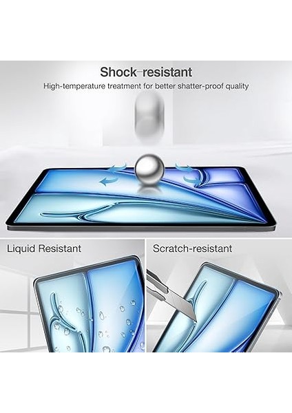 iPad Pro 13 Inç (M4)/ipad Air 13 Inç (M2) 2024 Için Ekran Koruyucu Koruyucu iPad Pro 13/ipad Air 13 2024 Sürüm -2 Paketi Için Temperli Cam Ekran Koruyucu Film Koruyucu indirimleri