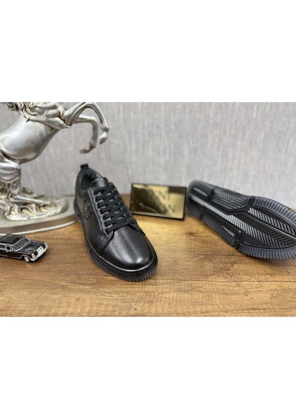 Erkek Hakiki Deri Extra Ortopedik Günlük Klasik Ayakkabı - Siyah - 41 modelleri