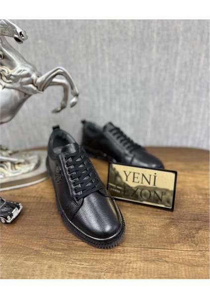 Erkek Hakiki Deri Extra Ortopedik Günlük Klasik Ayakkabı - Siyah - 41 fırsatları