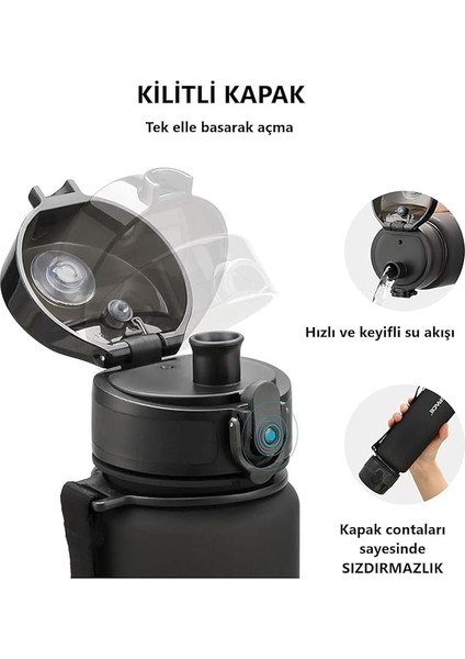 800ML -Yeni Ebat-Boy 25 Cm-Tritan Su Matarası Bpa Koku Sızdırma Yok Kırmızı modelleri