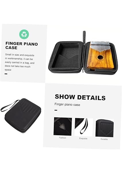 Kalimba Koruyucu Çanta Taşınabilir Thumb Piano Depolama Kutusu Dayanıklı Pu ve Malzeme ile Seyahat Için Kalimba Çantası fırsatları