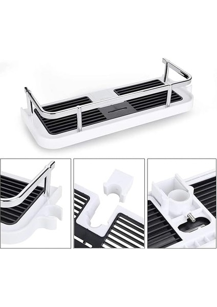 Rafı, Duş Başlığı Tutucusu, Dayanıklı Şampuan ve Sabunluk Rafı, Banyo Düzenleyici, Duş Rayı Için Gümüş, Organizer, Çok Amaçlı, fiyatları