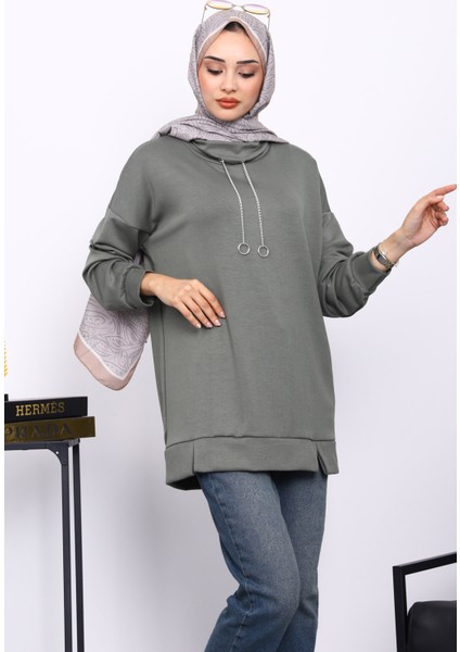 Haki Yaka Detaylı Modal Tunik modelleri