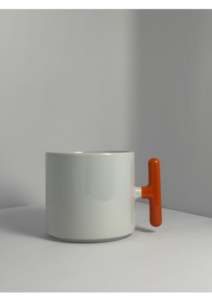 Kişiselleştirilebilir Renkli Kulplu Enerjik Tasarım Porselen Bardak | Yelkovanstudio fiyatları