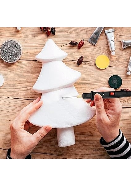 5 Düz Uçlu ve 1 Kemer Ucu ile 24W El Elektrikli Köpük Kesici Kiti Ayarlanabilir Sıcaklık Taşınabilir Köpük Kesme Kalemi Sıcak Tel Kesici Strafor Kesme Aleti Oymacı modelleri