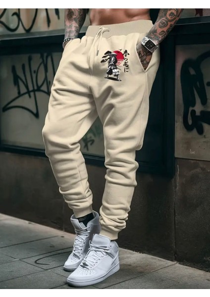 Büyük Beden Özel Tasarım Tokyo Baskılı %100 Pamuk Kışlık Japon Stil Erkek Eşofman Altı fiyatları