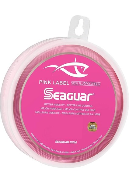 YD./36KG.) - Seaguar Pink Label 100% Fluorocarbon Leader