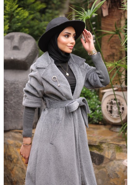 Füme Kolları Örgü Detaylı Angora Kaban fiyatları