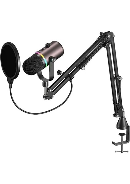 Gamenote GK63 Pro Rgb Gaming Profesyonel Oyuncu Yayıncı Mikrofonu ve Masa Standı indirimleri